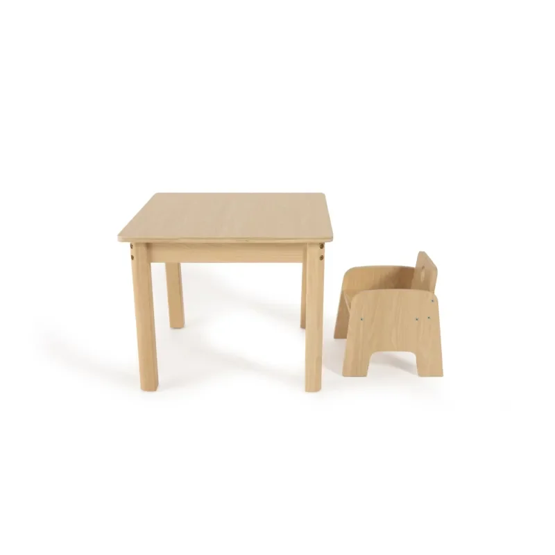 Kindergarten daycare furniture Wooden childcare table and chair set Childcare center Montessori preschool furniture