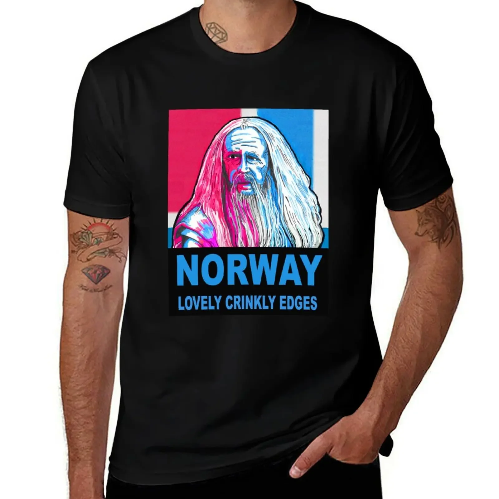 Norway - lovely crinkly edges! T-Shirt Clothing summer shirt vintage clothes Louboutins shirts graphic tee men