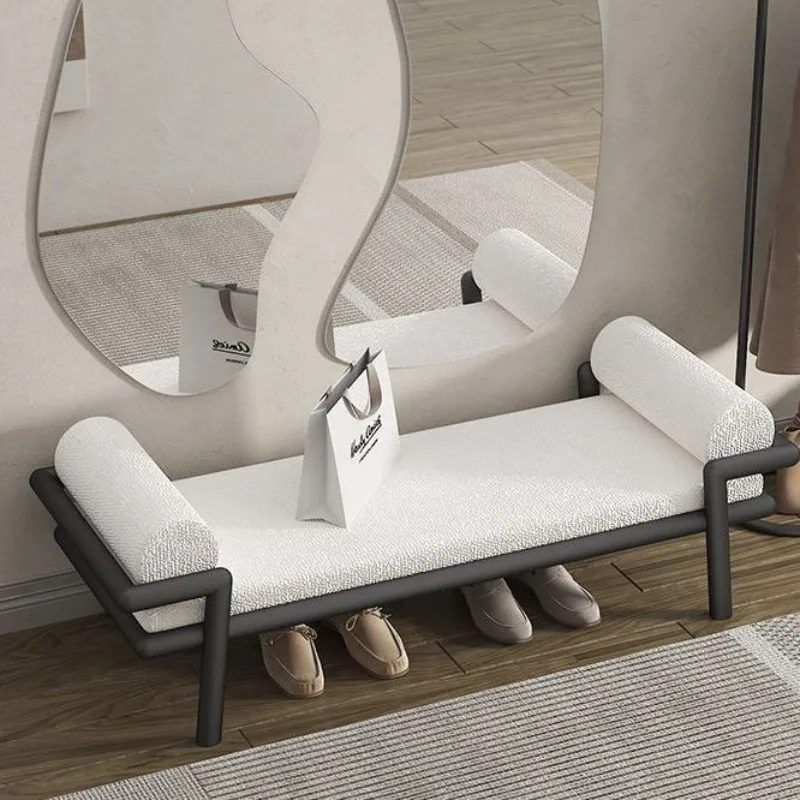 우아한 출입구 신발 벤치, 침실, 거실 또는 옷장 좌석 공간 절약형 가구를 위한 현대 아시아 스타일의 긴 의자