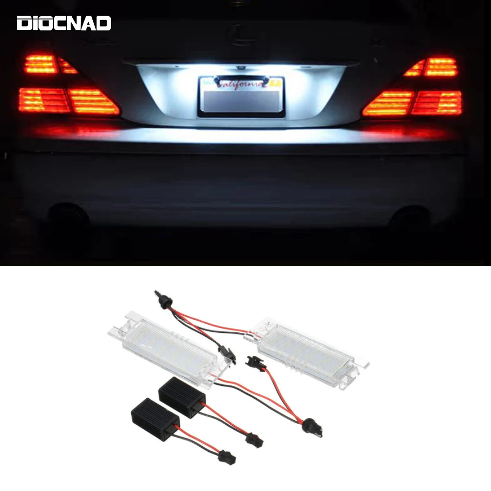 2pcs License Plate Light For Opel Astra H J Corsa C D Insignia Tigra B Twintop Vectra C Zafira B Led Canbus Number Plate Lamp