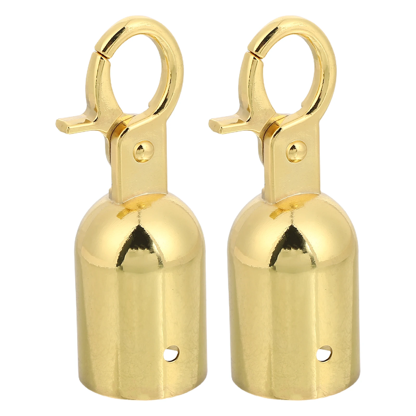 Barrier Rope End Caps Concierge Column Hook Cord Snap Stanchions Connectors Golden