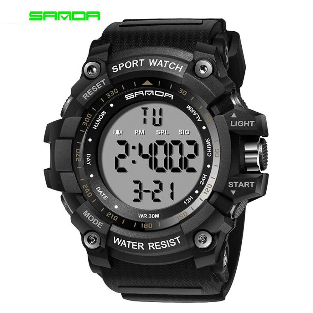 Sanda G Style Digital Watch Men Luxury Brand Military Fashion Sport Alarm Stopwatch Clock Male Relogio Masculino