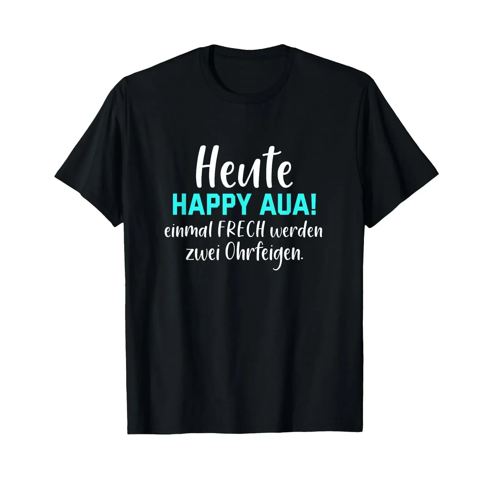 Today's Happy Ouch Get cheeky once two slaps T shirt vintage Washed Top For Everyday Wear homme Stylish Breathable Comfortable