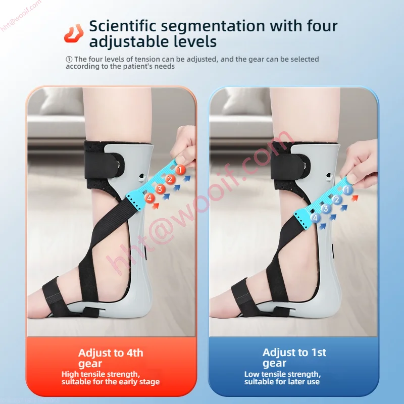 Ortezy na obniżenie pięty, sprzęt do rehabilitacji hemiplegii po udarze, ortoty na wadę pięty, ortezy na stopy, ortezy na kostki