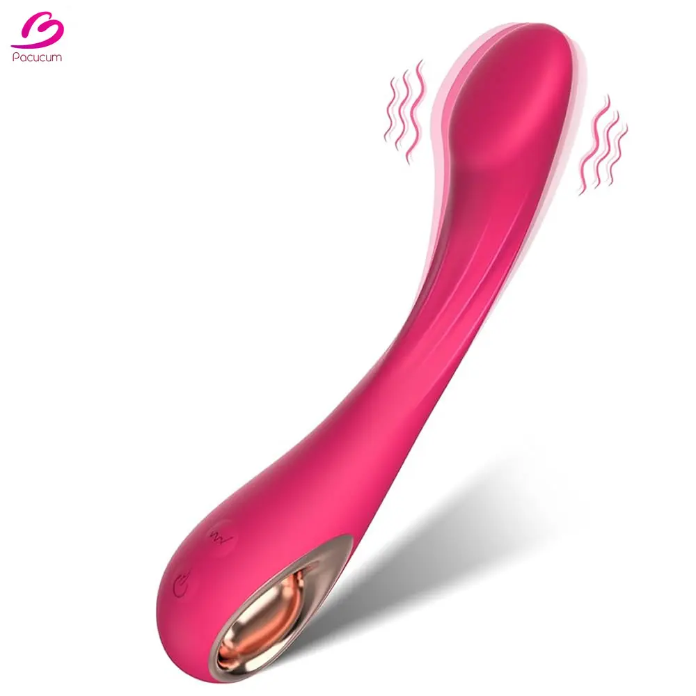 

G Spot Vibrator Sex Toy Ergonomics Curved Clit Anal G Spot 9 Vibrating Modes Massager Vibrators Wand Soft Silicone Adult Sex Toy