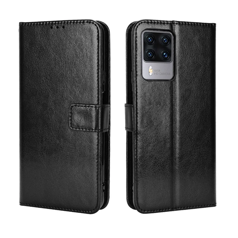 For Cubot Leather Wallet Flip Stand Luxury Phone Case For Cubot X50 Leather Crazy Horse Pattern Phone Case With Hand Strap image 5
