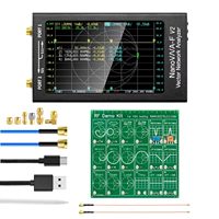 NanoVNA-F V2 Vector Network Analyzer 50KHz-3GHz Antenna Analyzer 4.3inch Screen with 5000mAh + Filter Attenuator RF Demo Kit