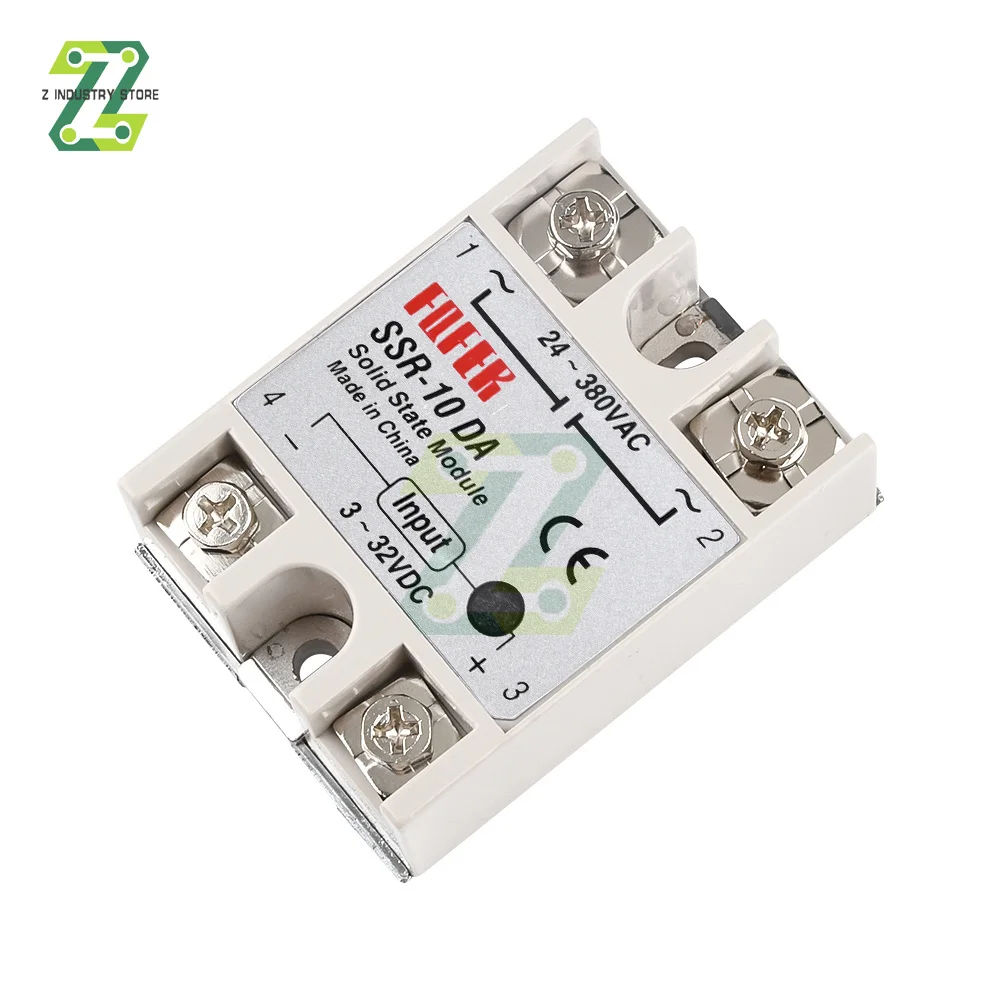 SSR-25DA SSR-40DA SSR-40AA SSR-40DD SSR 10A 25A 40A 60A 80A 100A DD DA AA Solid State Relay Module for PID Temperature Control