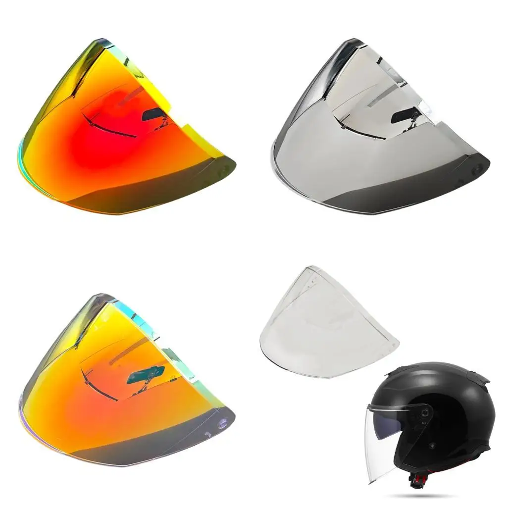 Clear Shatterproof Helmet Visors With Anti Reflective Coating Reinforced Polycarbonate Material Suitable For OF626
