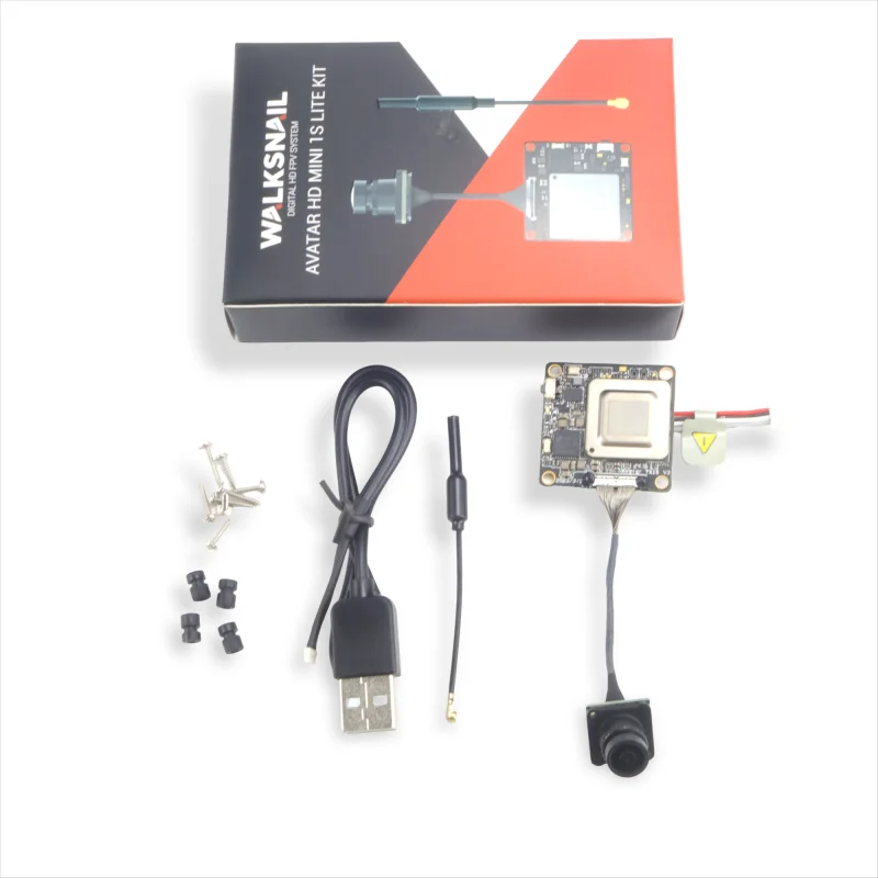 1PCSCaddx Walksnail Avatar HD Mini 1s Kit VTX V3 1080P60fps nanoCamera almacenamiento incorporado 32G para Dron de carreras con visión en primera persona baja latencia
