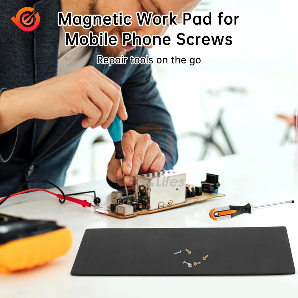 Magnetic Repair Pad Insulation Heat-Resistant Soldering Station Silicon Soldering Mat Work Pad Desk Platform Soldering Station