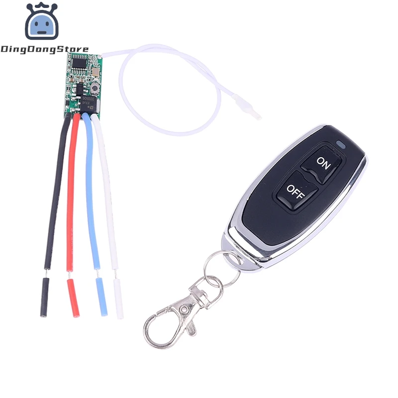 433mhz DC 3.6V 5V 9V 12V 24V 1CH Mini Relay Wireless RF Remote Control Switch LED Lamp Controller Micro Receiver Transmitter DIY