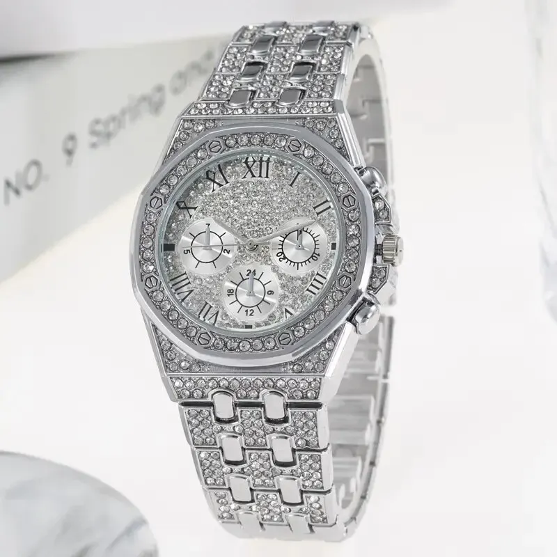 Diamond Women Watches Gold Watch Ladies Wrist Watches Luxury Brand Rhinestone Womens Bracelet Watches Female Relogio