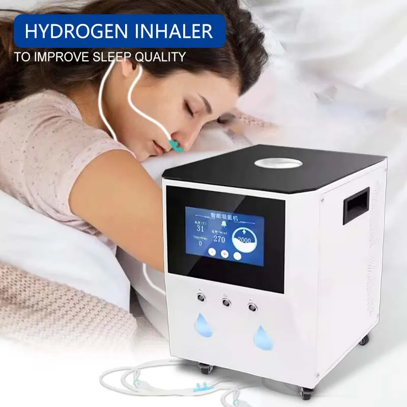 Medical 3000ml Hydrogen Water Generator Hydrogen Inhalation Machine H2 O2 HHO Double Outlet Hydrogen Inhaler Breathing Device