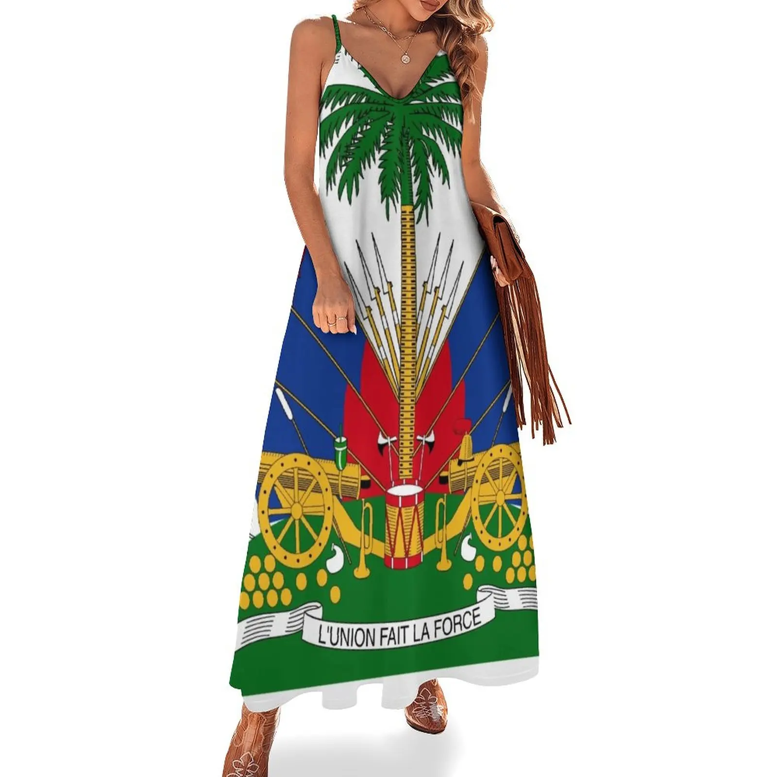 

haiti Sleeveless Long Dress Long dress woman clothes dresses women summer 2025 african dresses for woman Dress