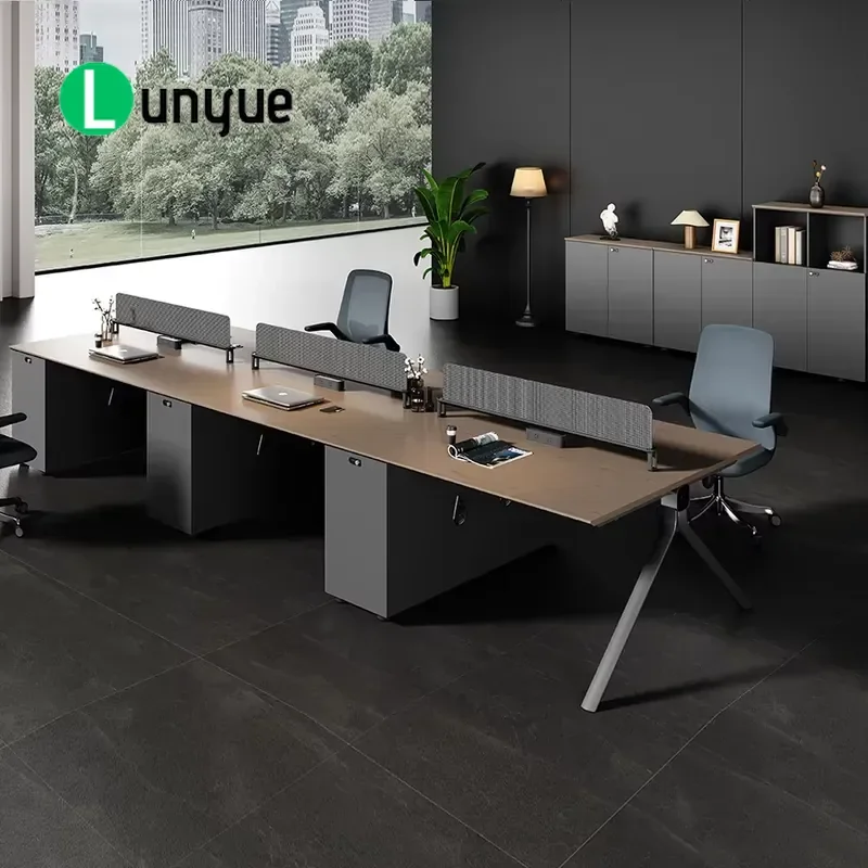 Modern Office Workstation Desk Custom Size Color Logo ODM Furniture for Home Business Computer Table