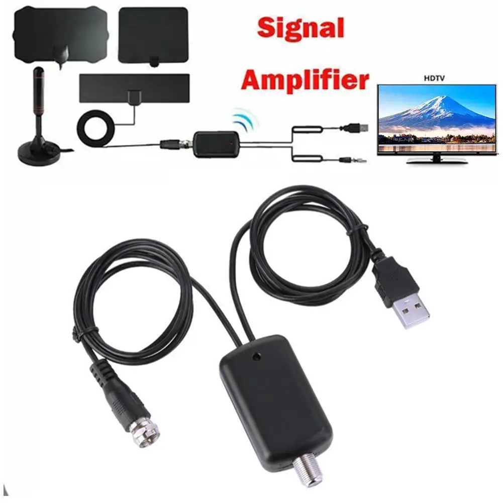 

HDTV Antenna Amplifier 4K Low Noise High Gain TV Signal Amplifier UHD Televisions Accessories
