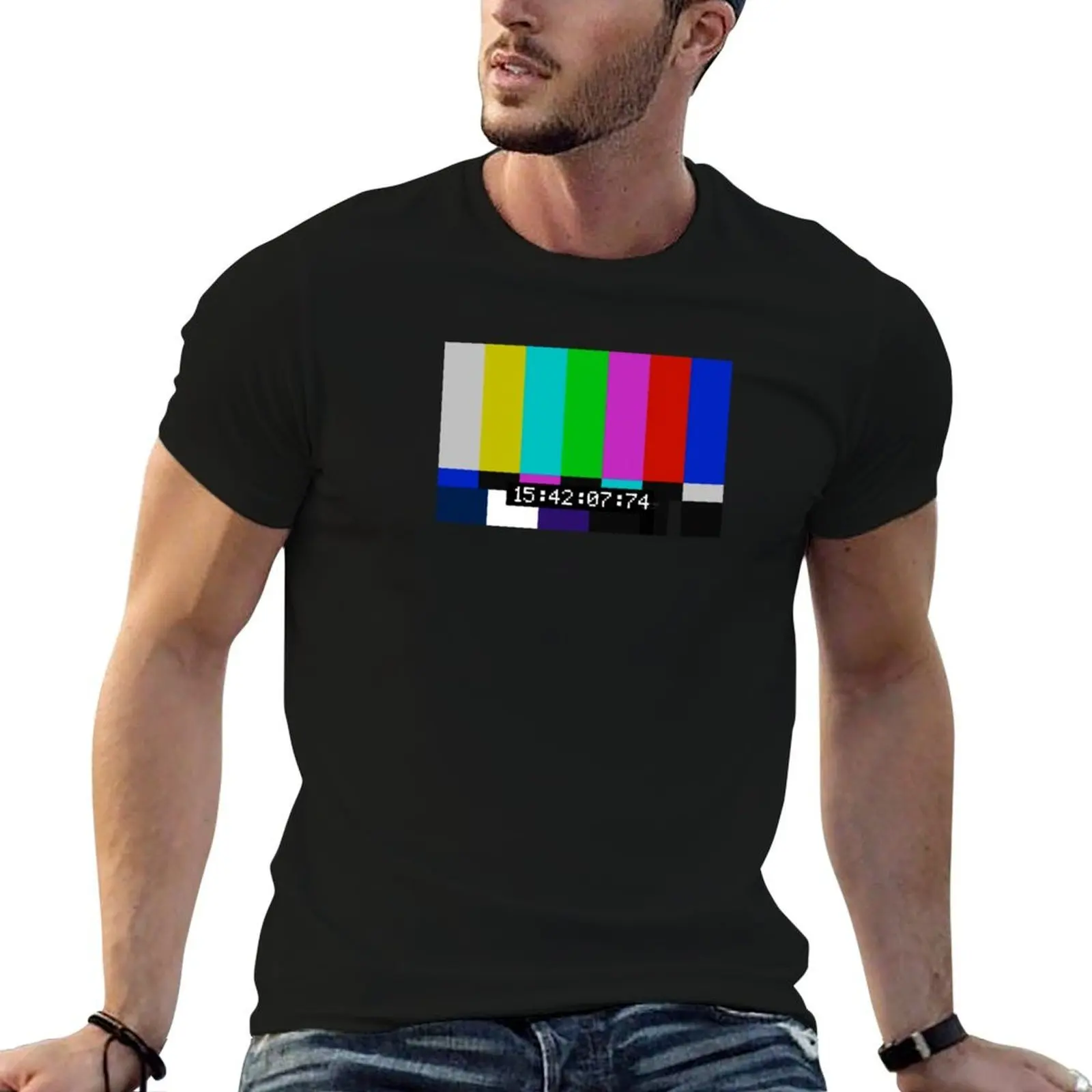 

man graphic shirt SMPTE shirts man t casual T-Shirt color cotton man shirts t t bars