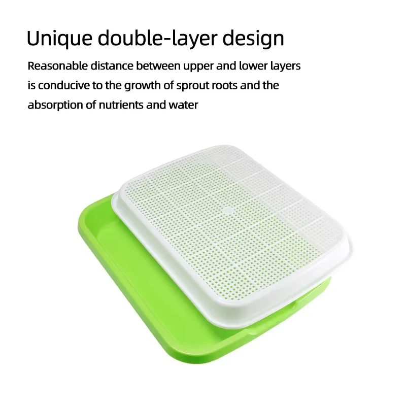 صواني الشتلات لأواني إنبات الفول المائية وزراعة الخضروات المنزلية بدون تربة #3