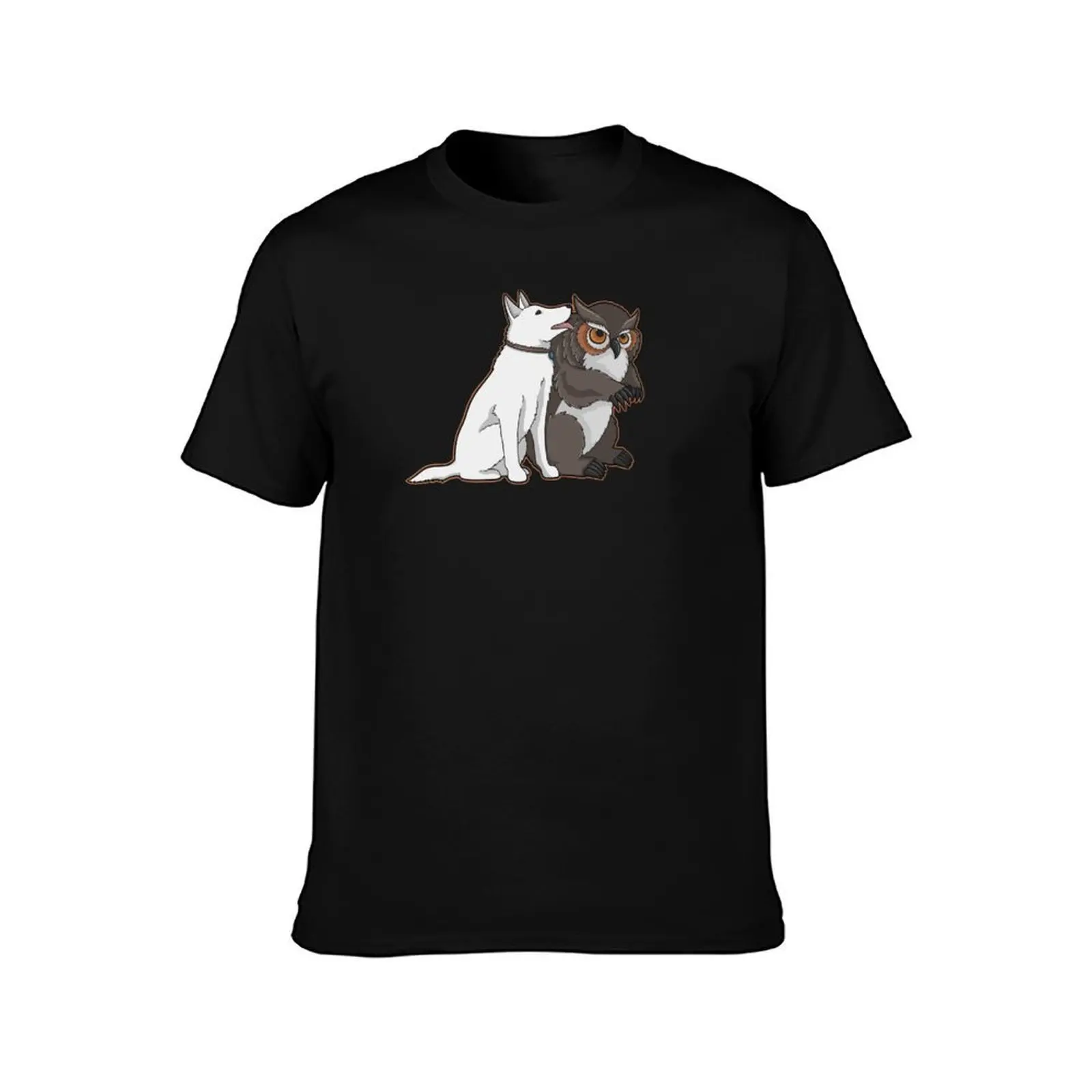 Cute Scratch & Owlbear BG3 Men T Shirt t shirts for man pack cotton