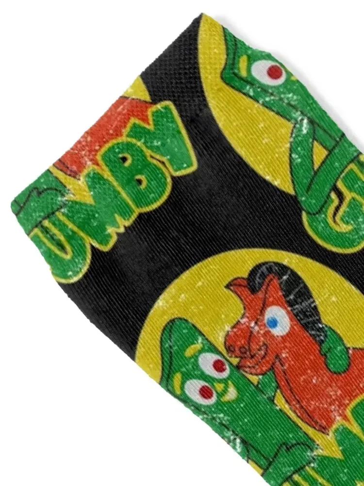 Distressed Gumby Socks cycling bright garter heated Socks Men Women's