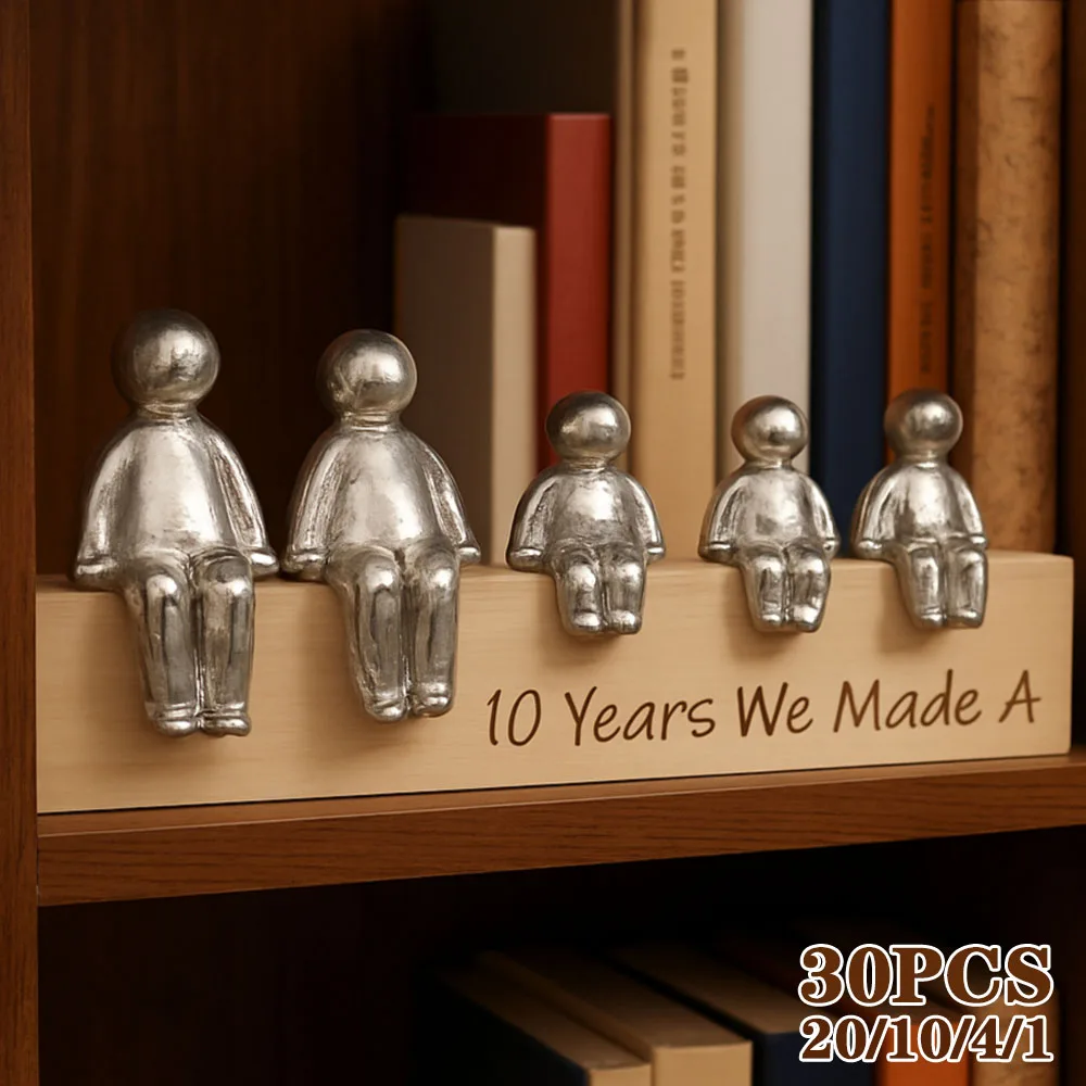 1-30PCS Familie Mitglied Harz Skulptur Figuren Moderne Dekoration Handwerk Ornament INS Stil Schreibtisch Dekor Weihnachten Neue geschenk
