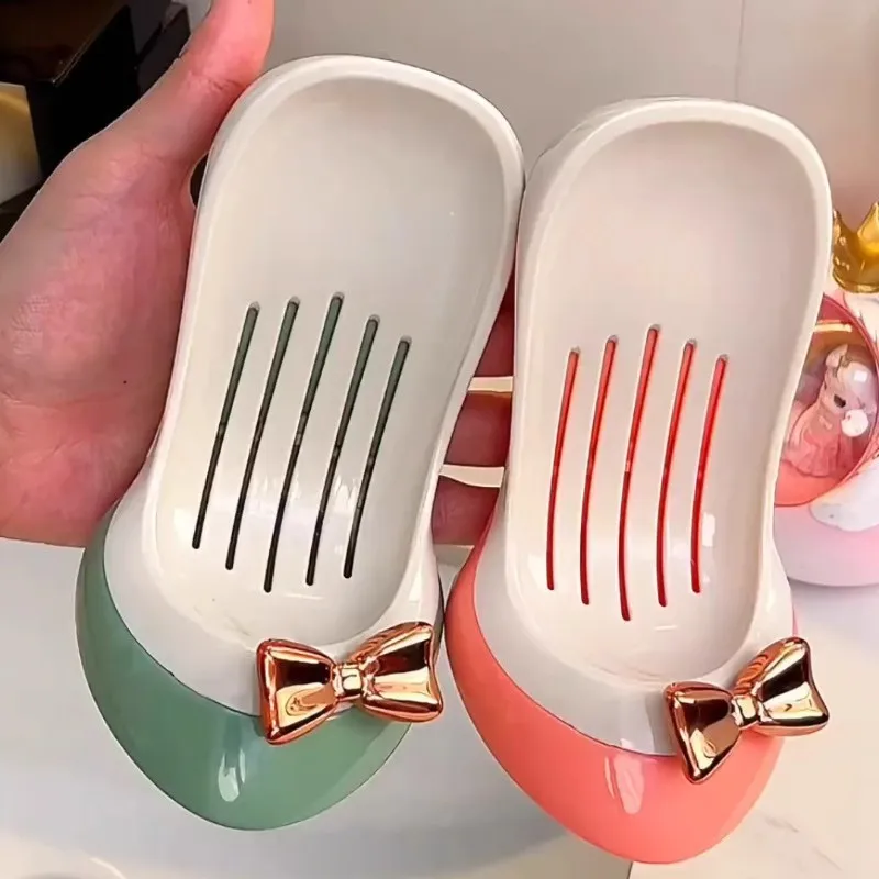 Creative Personalized High-Heel Soap Dish No-Drill Drainable Suction Cup Soap Dish And Storage Rack For Bathroom