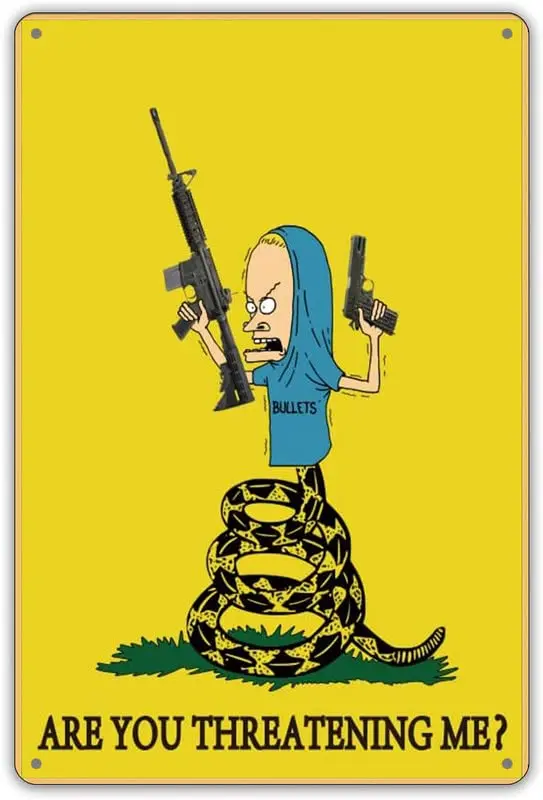 

SaNavie вы угрожаете мне Забавный постер, библиотека, кафе, гостиная, кухня, ванная комната, искусственная мужская пещера, украшение в стиле ретро