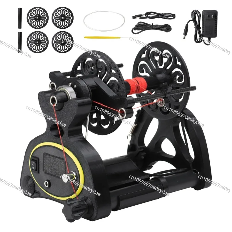 Electric Spinning Yarn Winder Supplies Machine Winding Bobbin Ball Wheel Home Small Dog Fiber Household Flywheel Hand Mini Arm