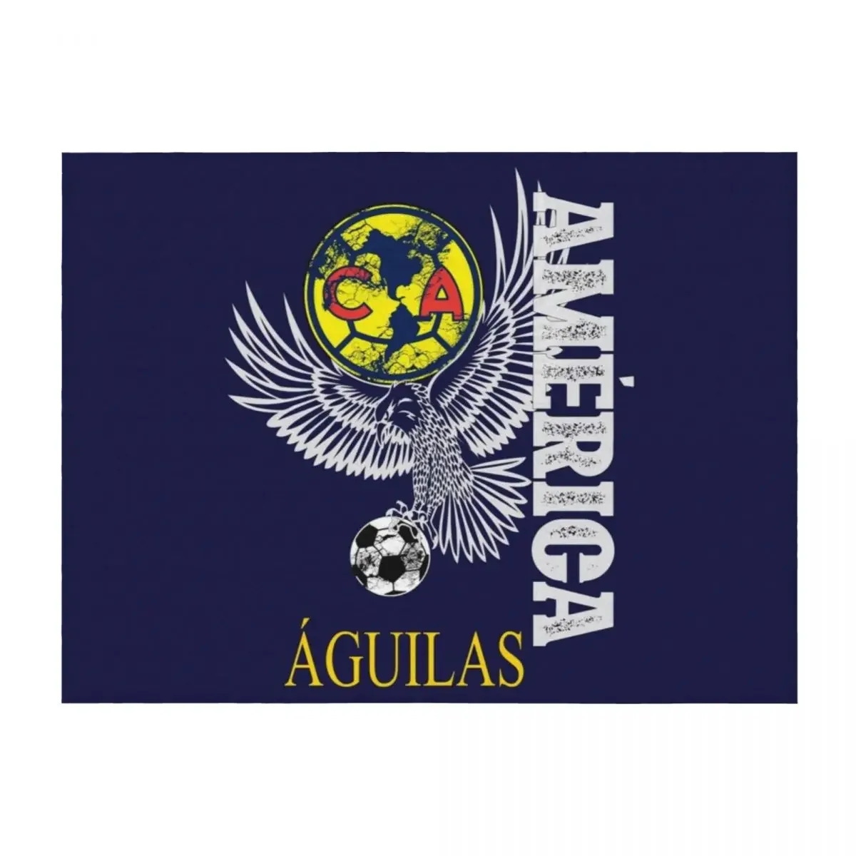 

Aguilas del America Playera Futbol Mexicano Liga Mx Throw Blanket Baby blankets and throws Shaggy Sofa Quilt Blankets