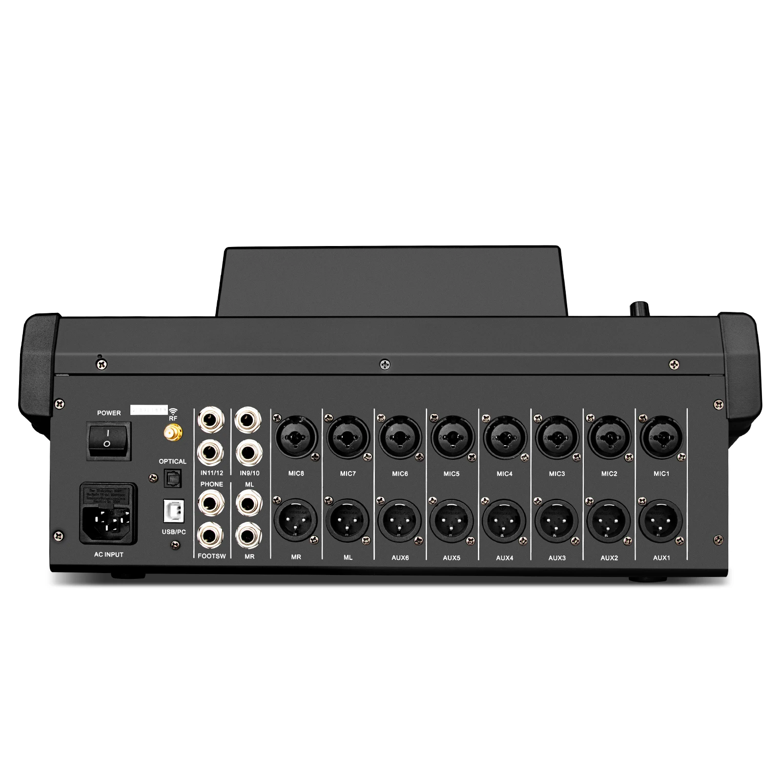 Consola mezcladora profesional MD12, Mezclador de Audio Digital de 12 canales para estudio/rendimientos en vivo/encendido
