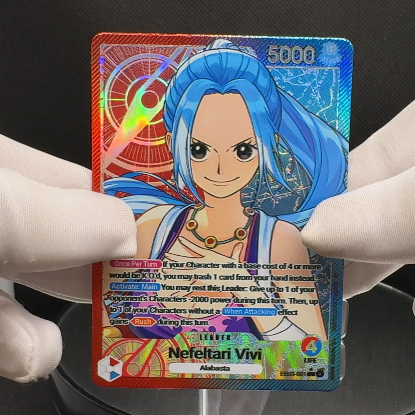one piece card game vivi Nefeltari EB03 Special Alternate Art #024 PSA 10 variation to centering Nefeltari Vivi (001) (Alternate Art)