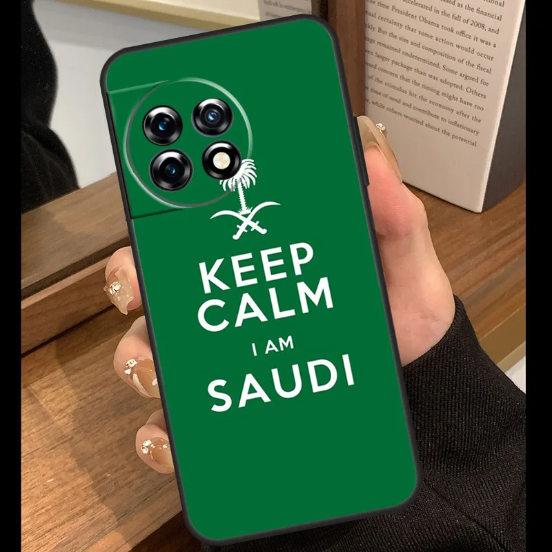 المملكة العربية السعودية حافظة علم لهاتف OnePlus 15 13R 13 13T 12R 12 11 10 10R 10T Nord CE 4 3 2 Lite N20 N30 Nord 5 Funda #3