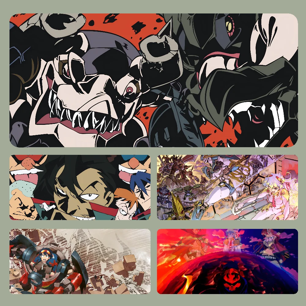 

G-Gurren L-Lagann Mousepad Large Computer Gaming Accessories MousePads Desk Mats Anti-slip Laptop Soft Mouse Pad