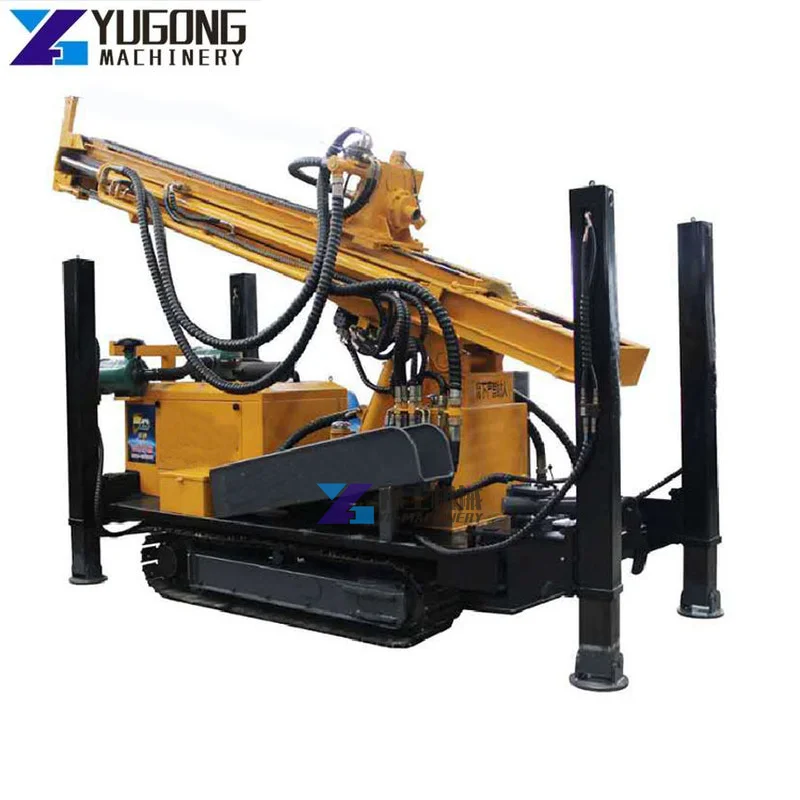 Blast Hole Crawler Drill Rig Mobile Drilling Rigs Machine Portable Diesel Borehole Water Well Mine Rock Drilling Machine