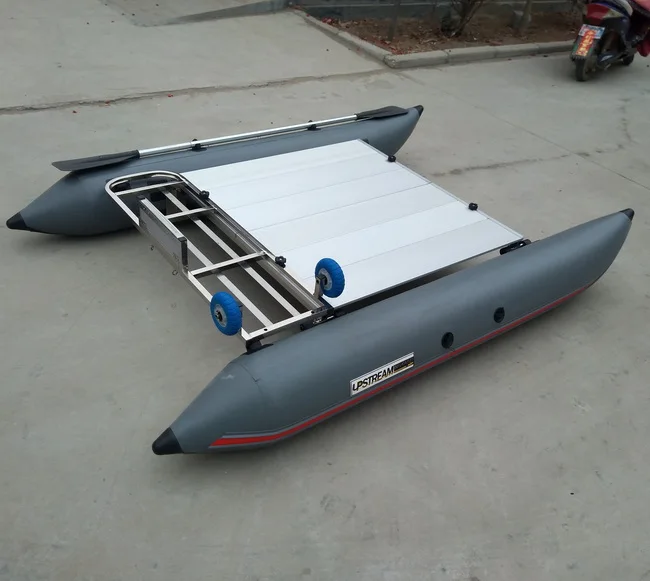 Inflatable rowing boat with aluminum platform Inflatable fishing boat