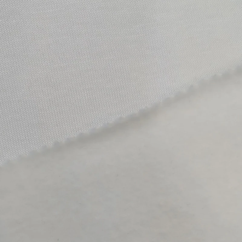 330gsm Super Absorbent Soft White Natural Organic Bamboo Cotton Fleece Fabric Baby Reusable Cloth Diaper Material