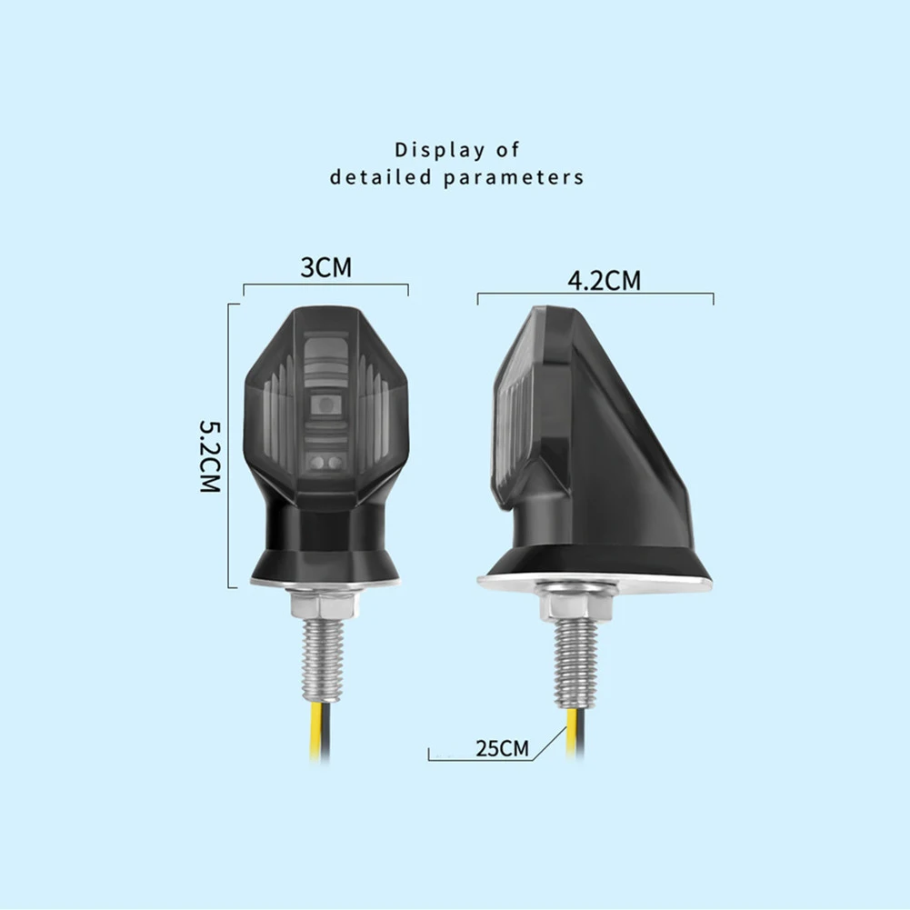 Turn Signal Lamp Turn Signal Light Motorcycle Pack Parts Replace Replacement Set Signal Indicator 2 Piece 2pcs