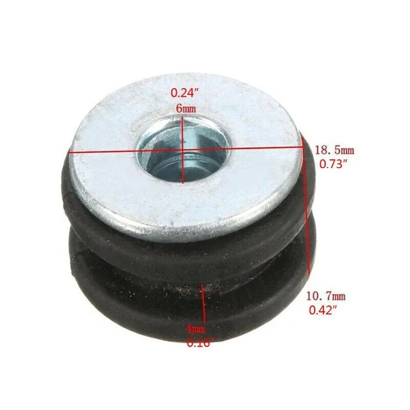 10Pcs Pressure Relief Cushion Buffer Washer Shock Bushing Kit Motorcycle Rubber Grommets Bolt Pads for Kawasaki Fairing Gaskets