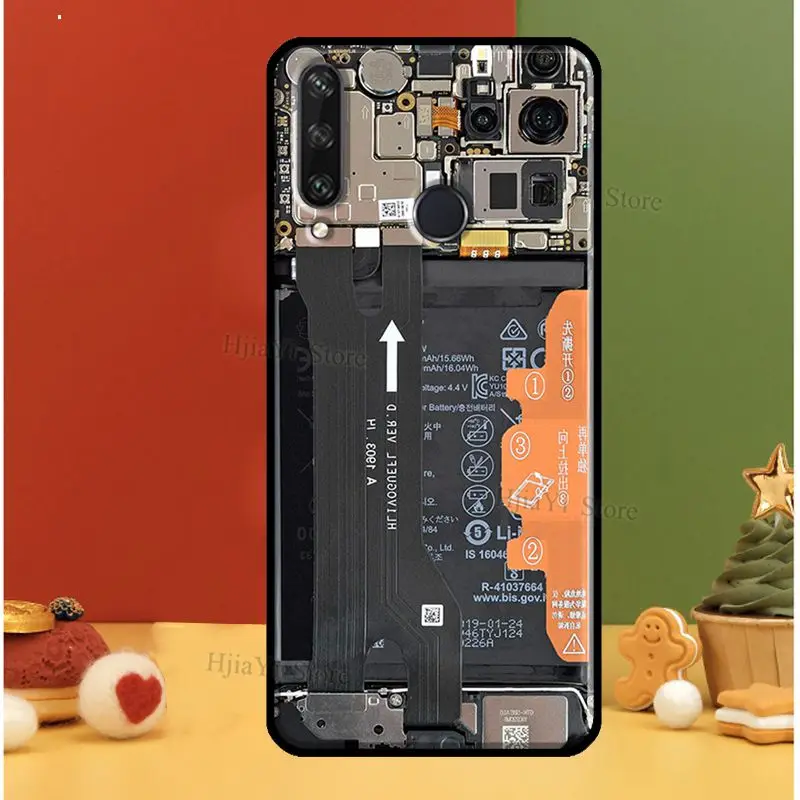 Motherboard Circuit Board For Huawei Y5P Y6P Y7A 2020 Y3 II Y5 Y6 Y9 Y7 Prime 2018 2017 2019 Nova 3i 5T Phone Case