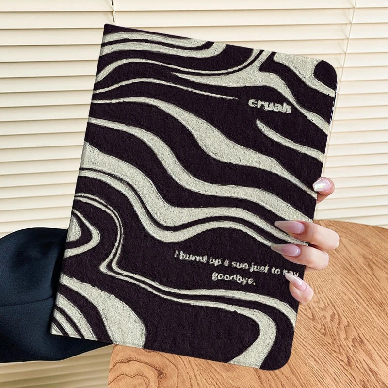 

Pencil Slot Funda Case for IPad 10.2 Case 7/8/9th Gen Air 5th 4th 10.9 Air 2/3 10.5 IPad Mini 6 2020 Pro 11 Pinstripe Pattern