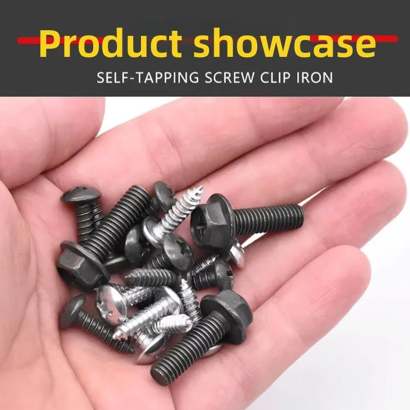 Tornillos y tuercas autorroscantes para vehículos eléctricos y motocicletas, sujetadores a presión para tarjetas, clips para láminas de hierro y tornillos autorroscantes