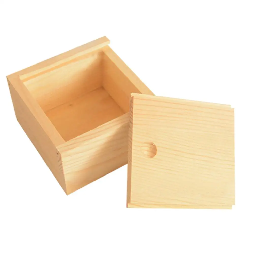 Vintage Simple Storage Box Wooden Essential Oil Necklace Jewelry Small Gadgets Storage Box Case