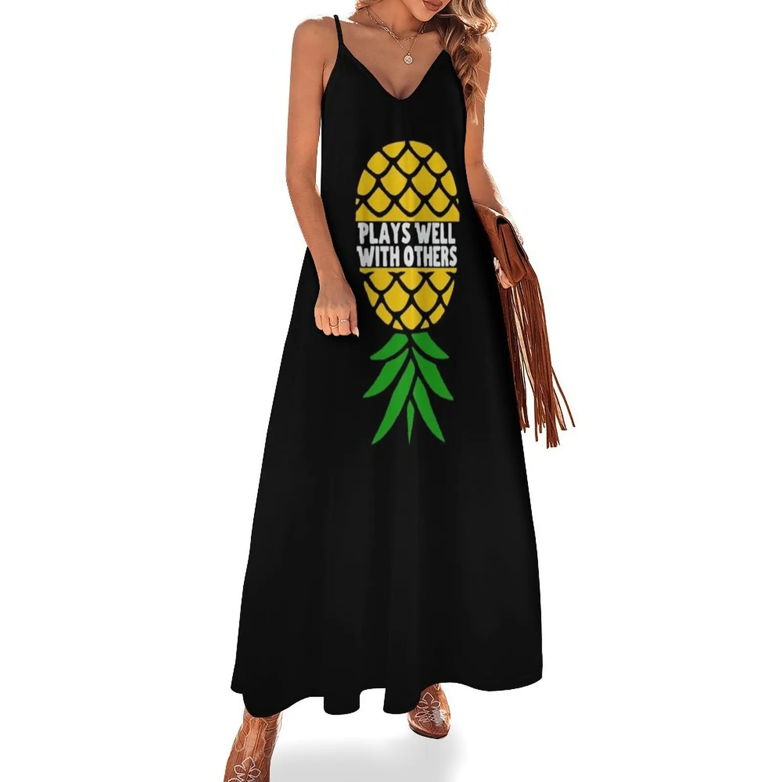 

Upside Down Pineapple Sleeveless Dress womans clothing birthday dresses for women Dress