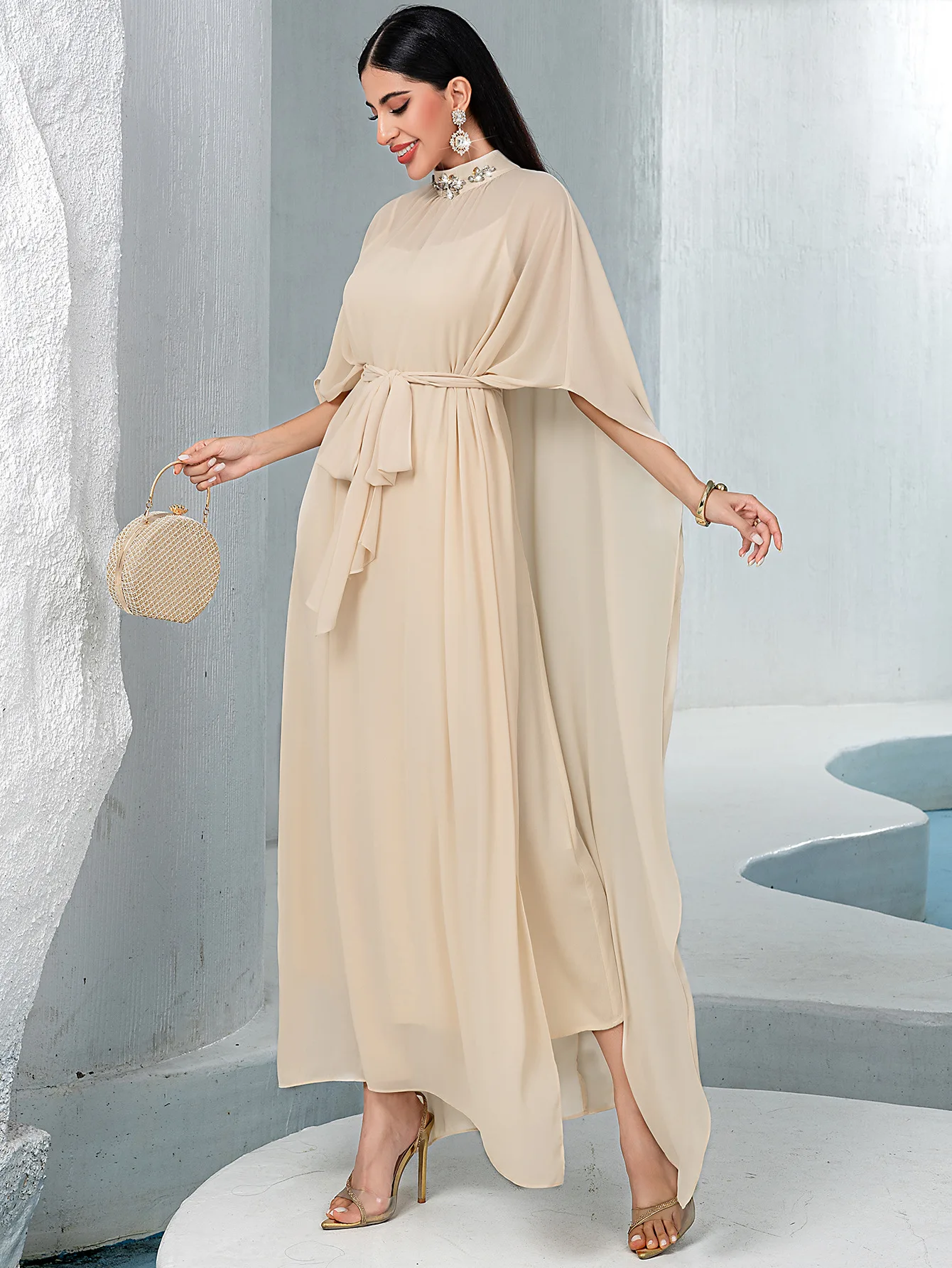 UNI Eid Kebaya Abaya dubaï luxe femmes musulmanes Robe de soirée turquie caftan marocain Caftan Femme Robe Islam Jalabiya Vestid