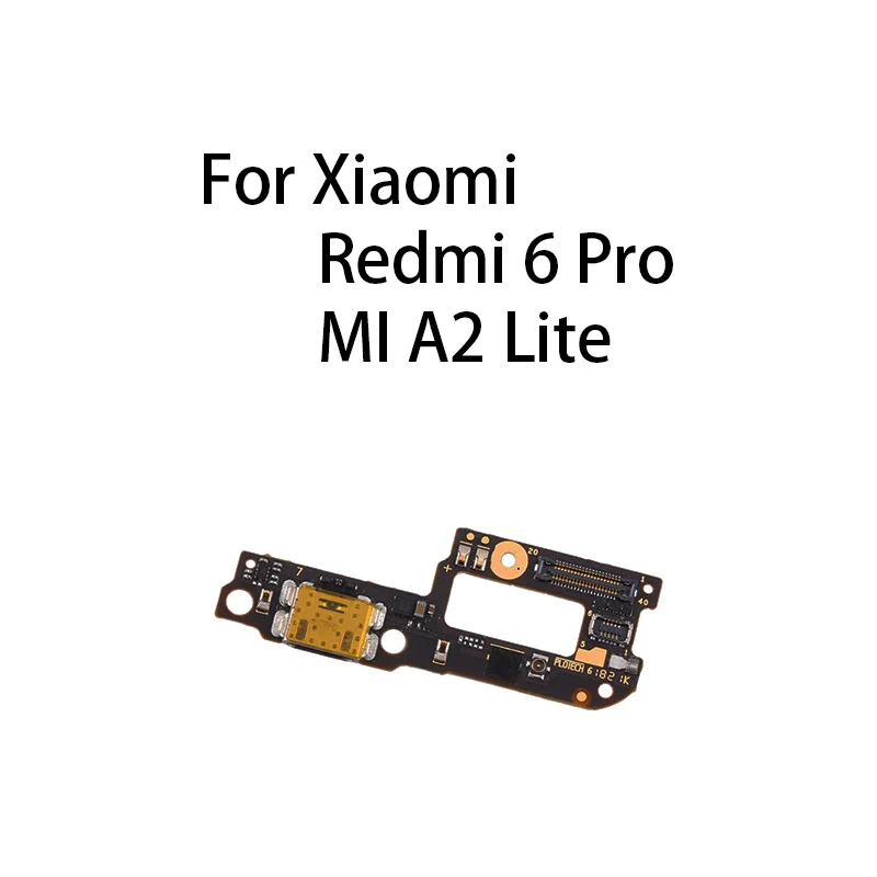 Org USB Charging Port Board Flex Cable Connector For Xiaomi Redmi 6 Pro / MI A2 Lite