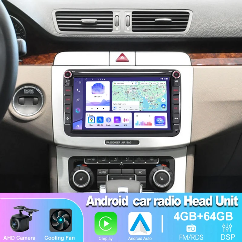 6-128GB 8" Car Radi…