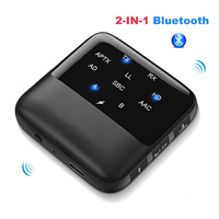 2 In 1 Bluetooth Receiver Transmitter APTX HD Low Latency 3.5mm AUX Wireless Audio Adapter for Car Headphones Speaker TV PC