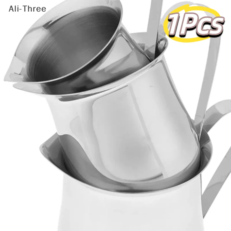 Coffee Milk Frothing Pitcher Cup Kitchen Stainless Steel Creamer Pitchers 60-240ML Measuring Cup With Pouring Spout Coffeeware