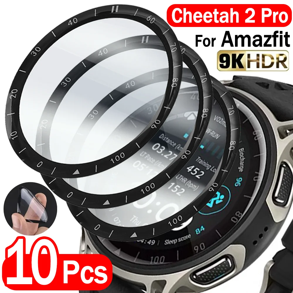 

10-1Pcs for Amazfit Cheetah 2 Pro Flexible PMMA Composite Film Screen Protectors Full Coverage Anti-scratch Protective Films